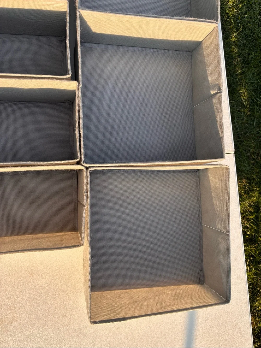 11 pc Foldable cloth dresser drawer organizer